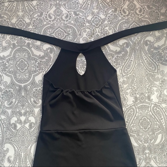 Juniors Cheryl Creation Black Halter Tight Party Dress Size: Small - Picture 5 of 6